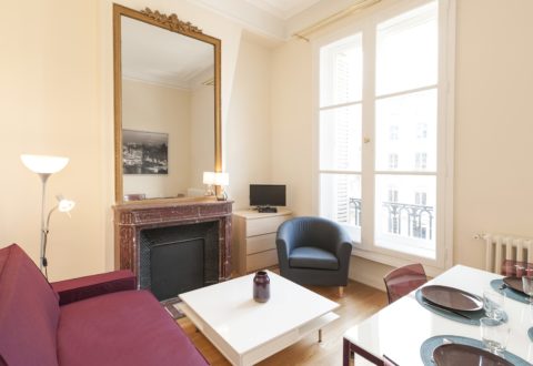 Furnished apartment 1&nbsp;bedroom in Paris 1st, Avenue de l'Opéra