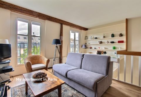 Furnished apartment 2&nbsp;bedrooms in Paris 5th, Boulevard Saint-Germain