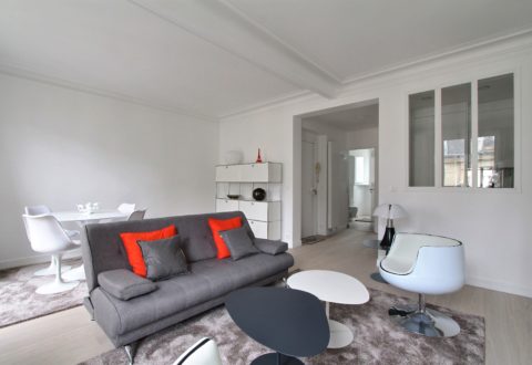Furnished apartment 1&nbsp;bedroom in Paris 7th, Rue de Monttessuy