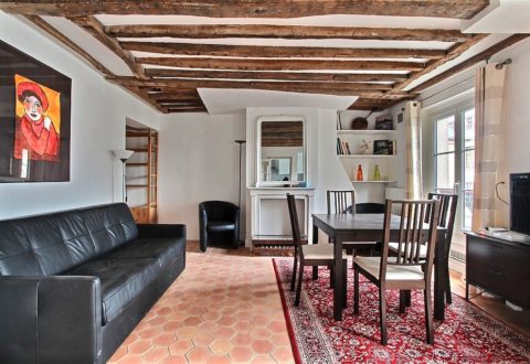Furnished apartment 2&nbsp;bedrooms in Paris 5th, Rue Rollin